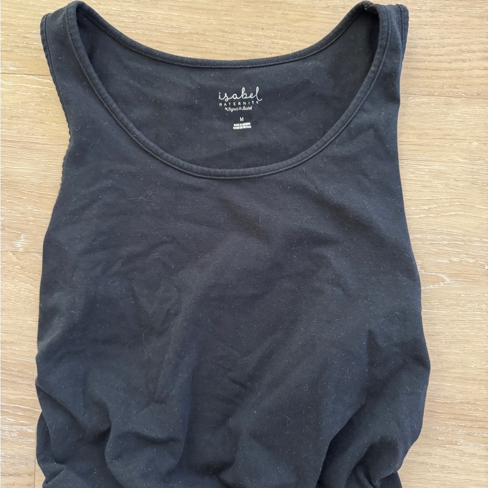 Maternity Ingrid & Isabel Classic Black Tank Top Dress